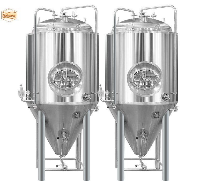 Stainless steel Beer fermenter 200L 500L 1000L 2000L fermentation tank Beer Brewing Equipment Jinan Beer equipment Rainbow