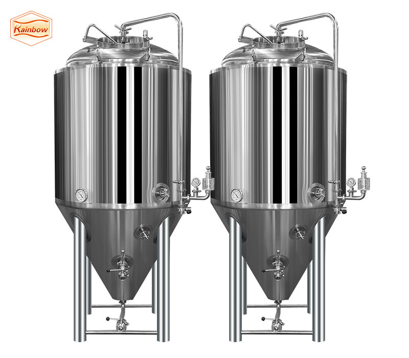 Stainless steel Beer fermenter 200L 500L 1000L 2000L fermentation tank Beer Brewing Equipment Jinan Beer equipment Rainbow