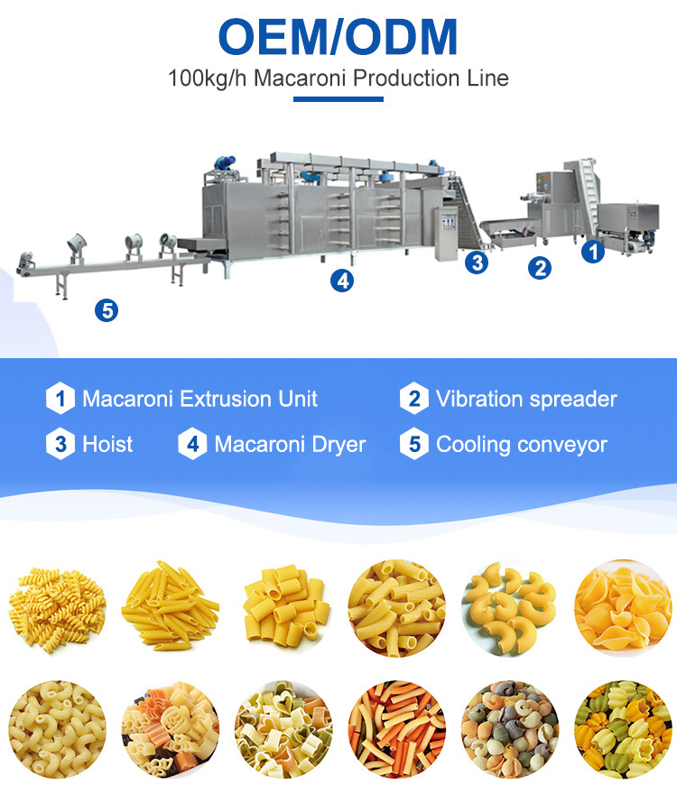 Pasta macaroni spaghetti production machine line