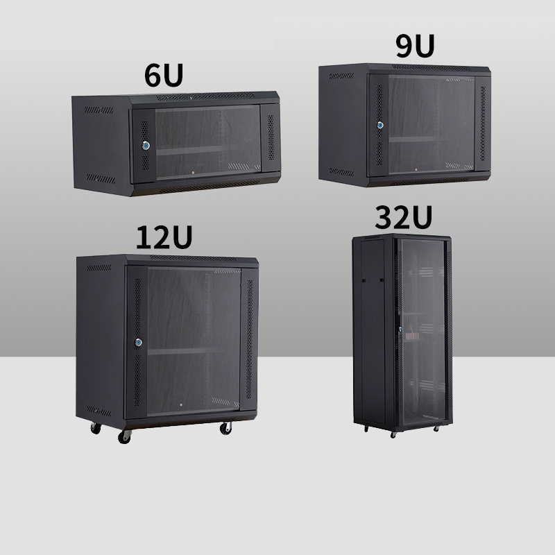 4u  6u 12u 18u wall mounted network cabinet indoor wall mount server rack