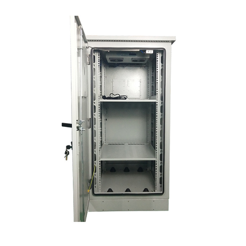 Hot sell  Factory price 23' 19'' Outdoor Electric Cabinet Waterproof Telecom Rack Cabinet Ip55 IP65 cooling fans air conditioner