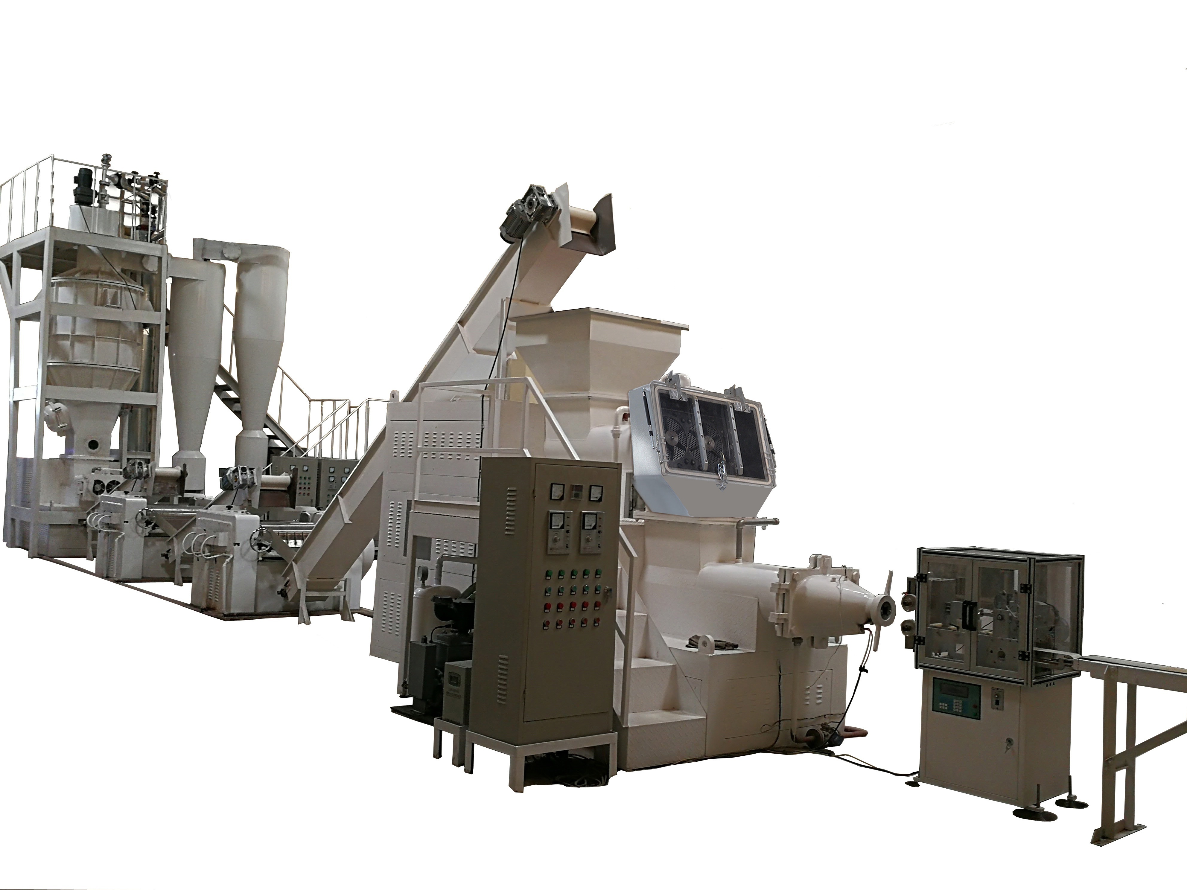 Bar soap making machine from raw material palm oil or semi-product soap noodles