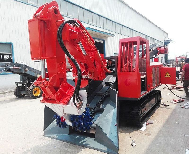 tunneling roadheader mining roadheader crawler type mucking loader machine