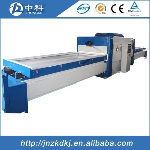 double station vacuum membrane press machine for door laminating with pvc veneer (two tables)