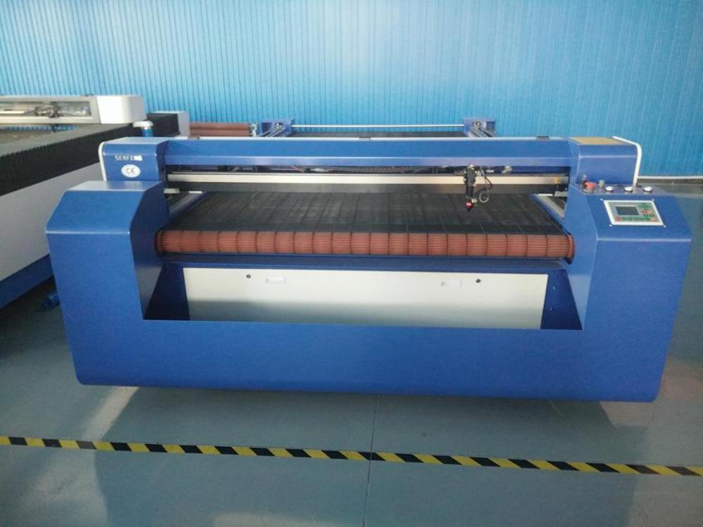 1325 Auto feeding function laser cutting machine with roller for cutting fabric, textile, clothes