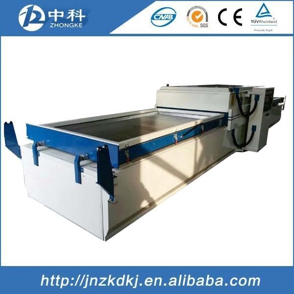 double station vacuum membrane press machine for door laminating with pvc veneer (two tables)