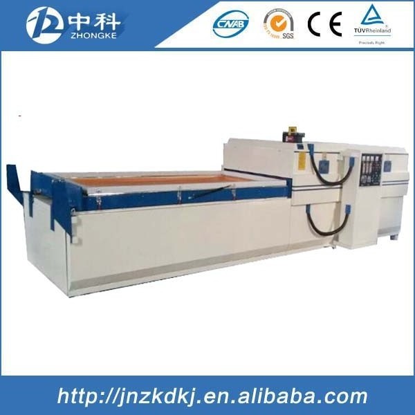 double station vacuum membrane press machine for door laminating with pvc veneer (two tables)