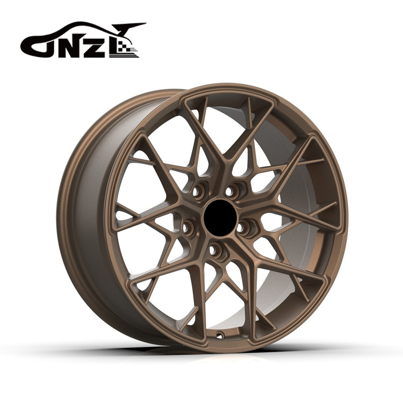 Zhenlun 5x100 5x112 5x114.3 17 18 19 20 Inch Forged Car Rims Bronze Forged Sport Rim TE37  High Performance  Wheels In Stock