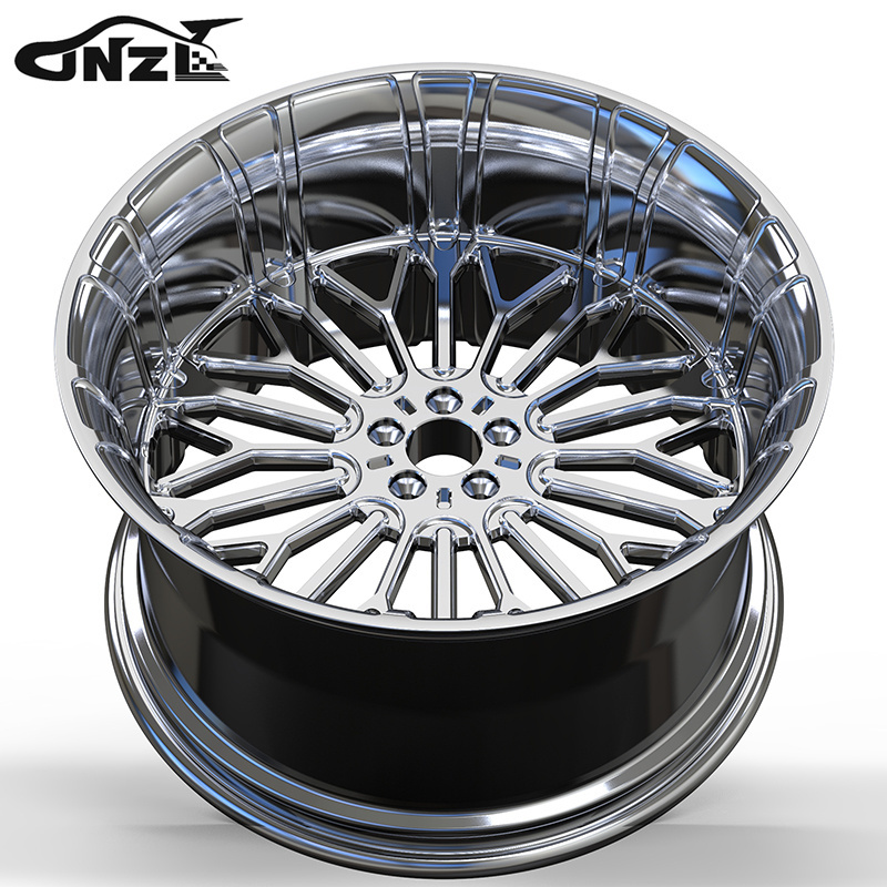 Zhenlun Multi-Spoke H Structure Forged Wheels For Jeep Wrangler Ford Ram F350 F150 Super Duty