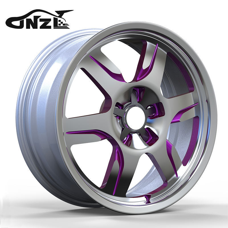 Zhenlun Forged Alloy Rims Customized T6061 18-24 Inch Forged Alloy Wheels 6 Spokes Racing Wheel Rim