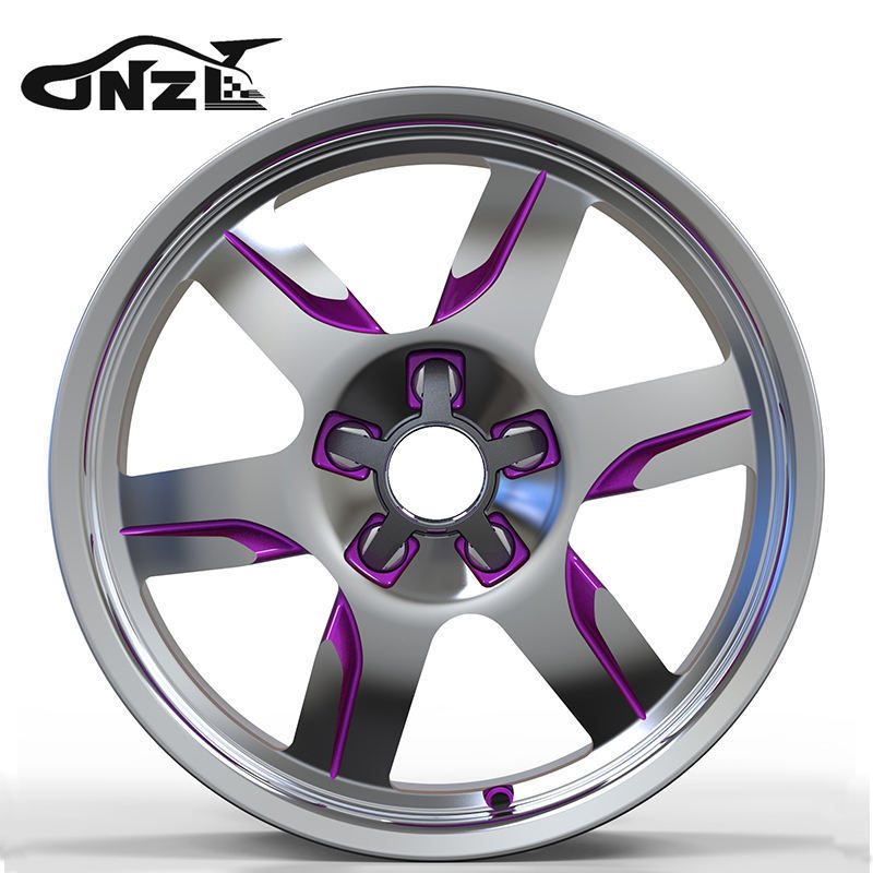 Zhenlun Forged Alloy Rims Customized T6061 18-24 Inch Forged Alloy Wheels 6 Spokes Racing Wheel Rim