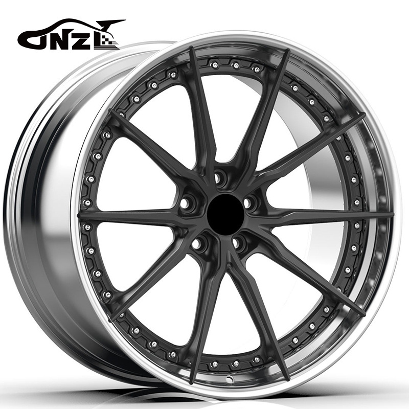 Zhenlun 2 Pieces 5x112 Alloy Forged Rims Electroplate Steel Aluminum Wheels Forged Wheel For Bmw