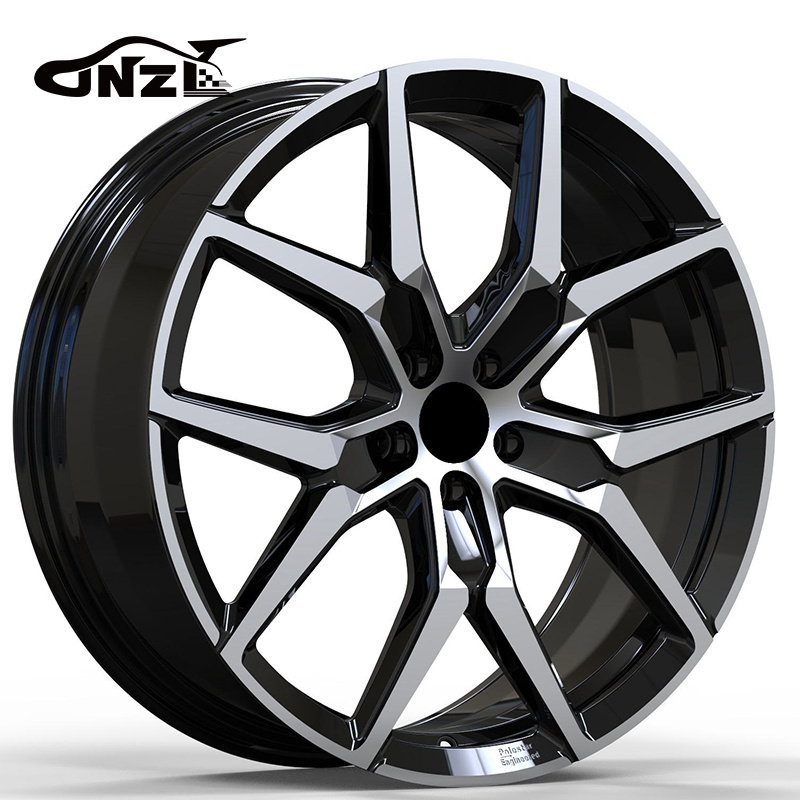 Made In China 5x112 Rims Forged Wheels Gloss Black 6061t6-Aluminum Alloy Car Wheel Hub