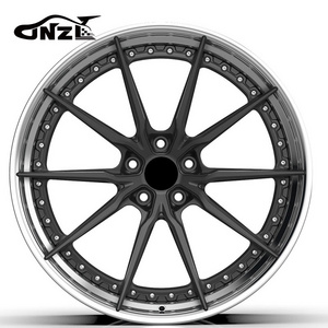 Zhenlun 2 Pieces 5x112 Alloy Forged Rims Electroplate Steel Aluminum Wheels Forged Wheel For Bmw