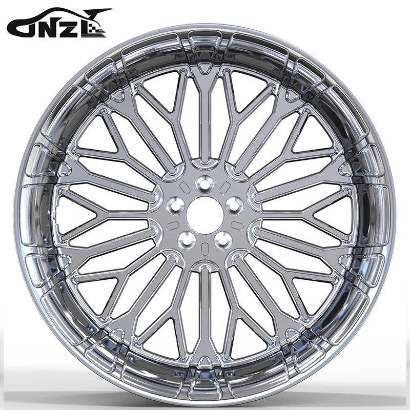 Zhenlun Multi-Spoke H Structure Forged Wheels For Jeep Wrangler Ford Ram F350 F150 Super Duty