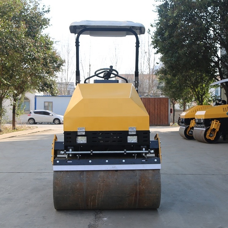 Large Double Steel Wheel Seat Driving Full Hydraulic Roller Asphalt Road Compacts Price Small Roller