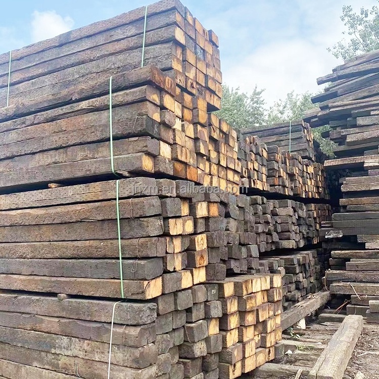 Hardwood Railway Wooden Sleepers Various Sizes Of Wooden Squares Railway Track Sleepers Price