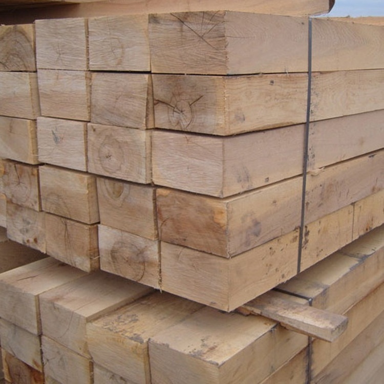 Hardwood Railway Wooden Sleepers Various Sizes Of Wooden Squares Railway Track Sleepers Price