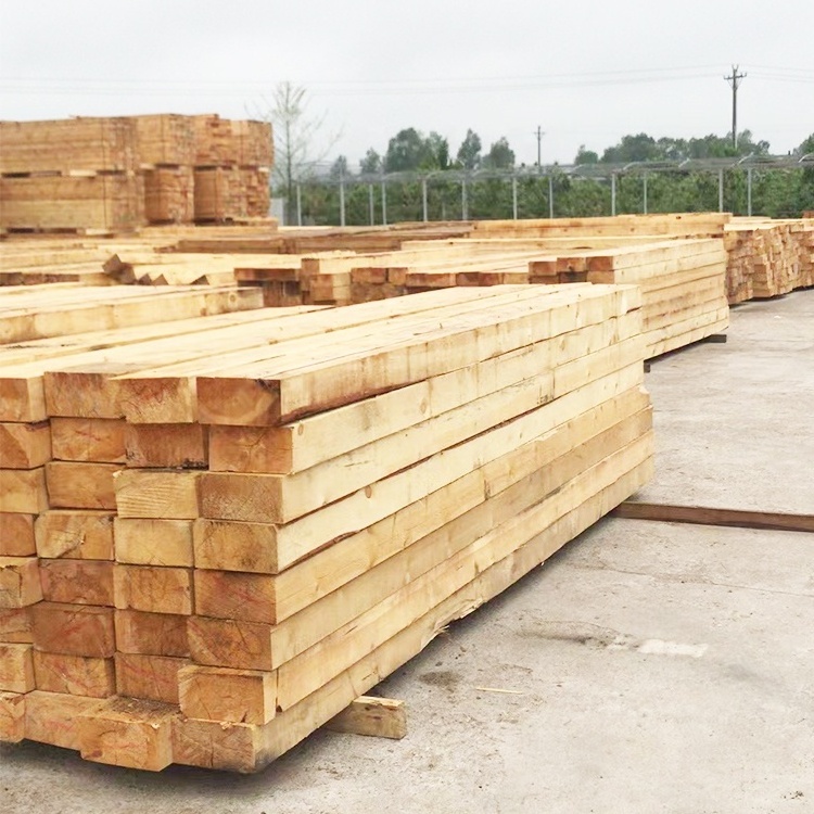 China Manufacture Wooded Sleepers Wood Sleeper Railway Wooden Sleeper For Sale