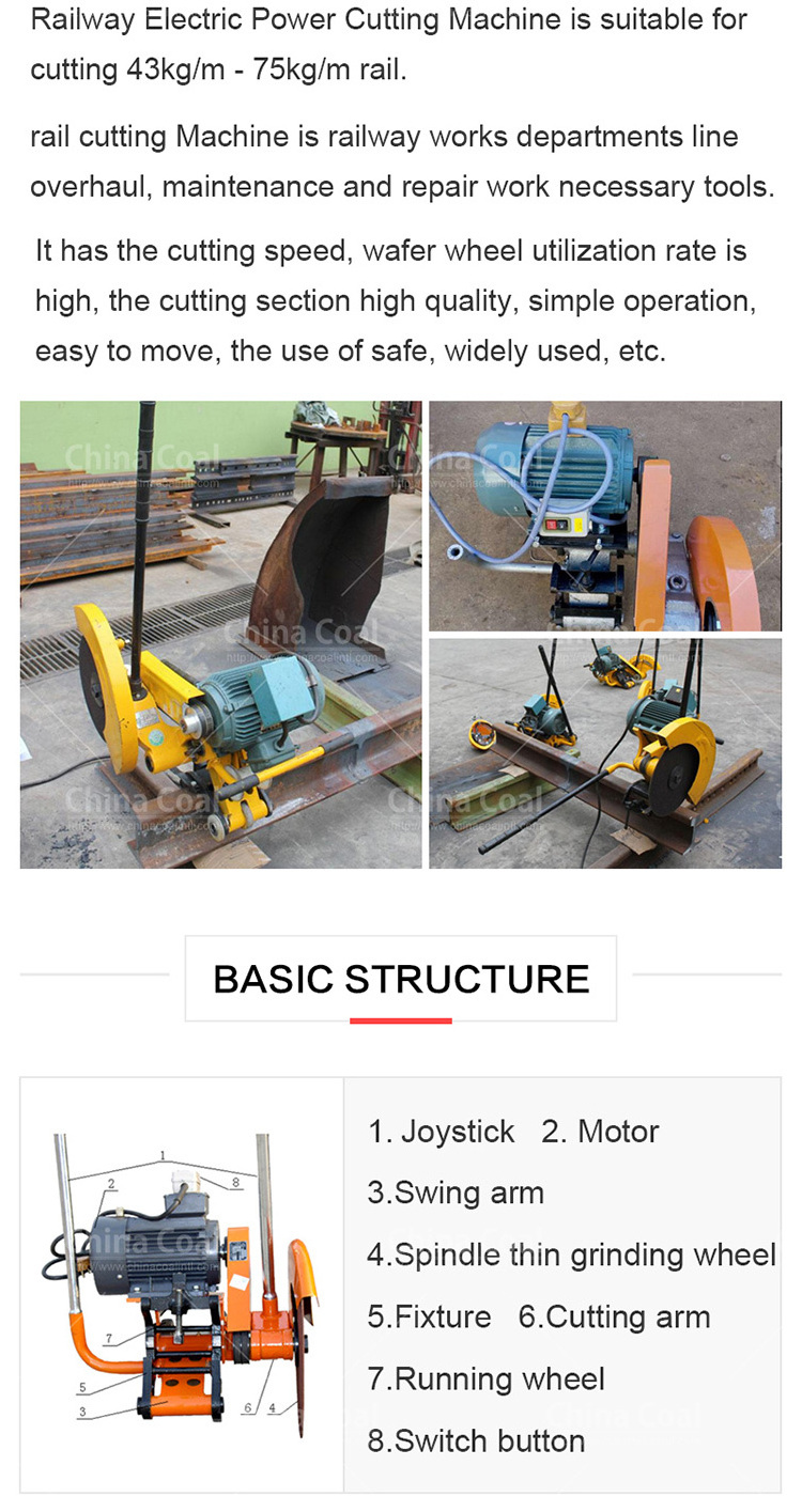 Efficiency Abrasive Rail Saw Track Equipment Saw Equipment Rail Cutting Machine Railway Band Saw Cutting Machine Price