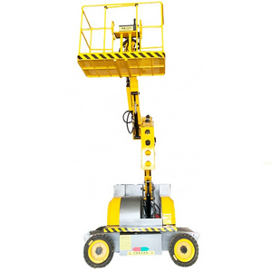 Crank Arm Rotatable Lifting Platform One Person Control Remote Control Self-Propelled Aerial Work Lift