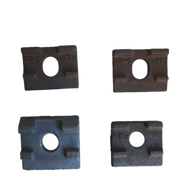 Railroad Gauge Stopper Insulated Railway Track Joint Plate Profiled Section Steel Rail Gauge Baffle Railway Baffle Plate