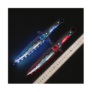 30CM Valorant Vct Lock In Knife Plastic Led Luminescent Acrylic Halloween Gifts Hot Sale