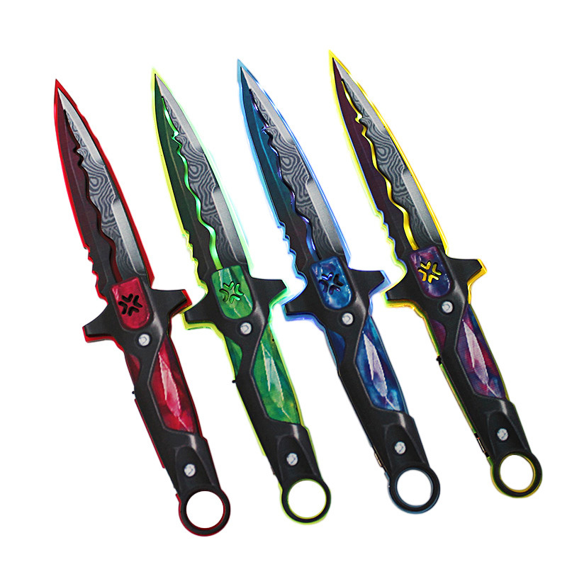 30CM Valorant Vct Lock In Knife Plastic Led Luminescent Acrylic Halloween Gifts Hot Sale