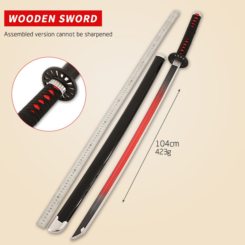 41inch tiktok wood Ninja Samurai Sword Real katana sword real japanese samurai kids toy sword