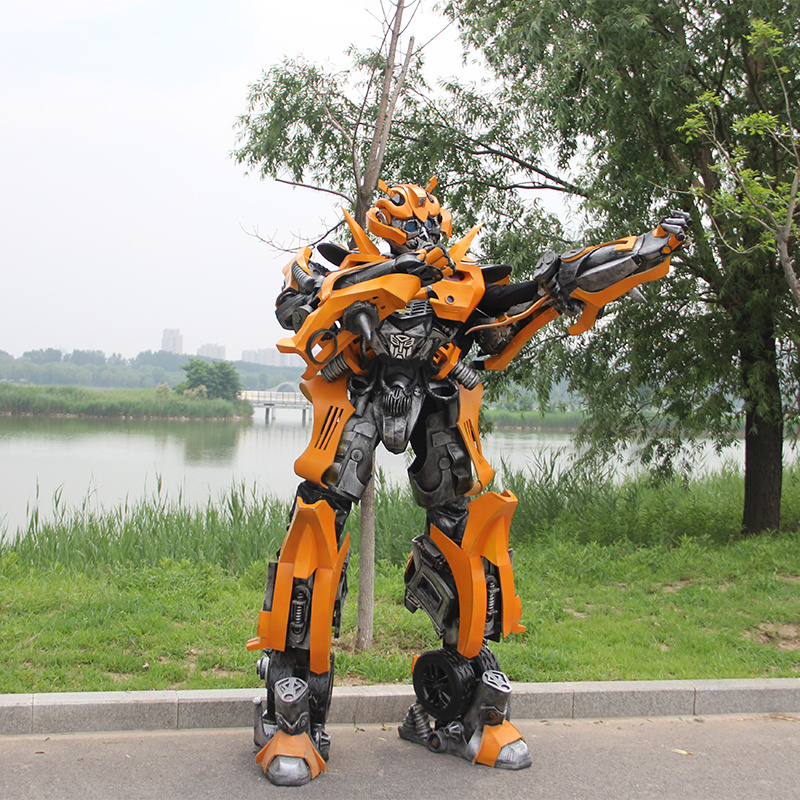 EVA LED Robot Costume 2.7m Tall High Quality Costume Adult Wearable Suits Large Size Realistic