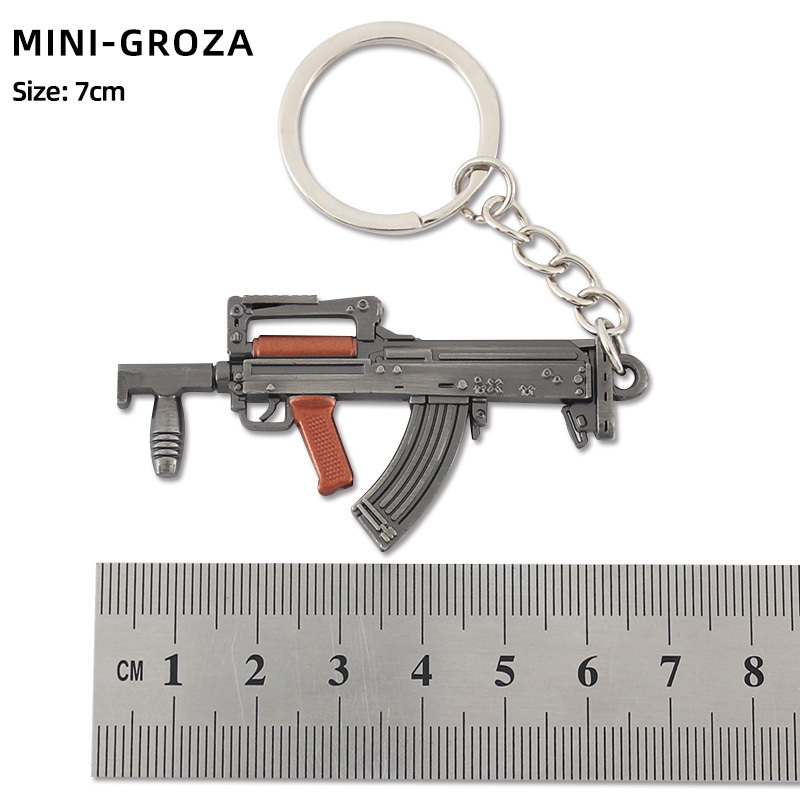 Metal Keychain Removable Custom Alloy Logo Mini Gun High quality Decorative Chain Souvenir