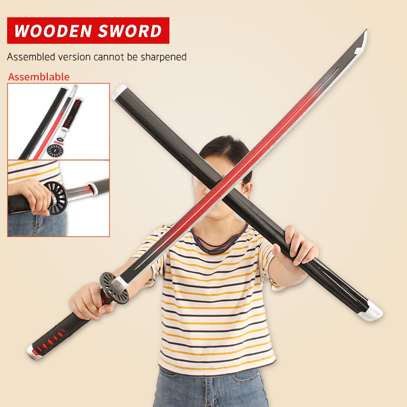 41inch tiktok wood Ninja Samurai Sword Real katana sword real japanese samurai kids toy sword