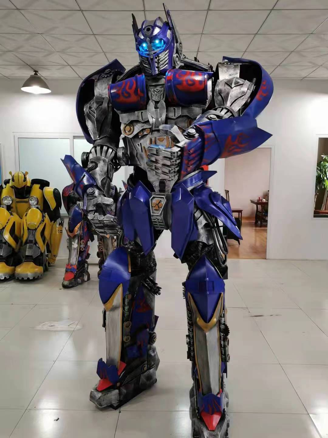 EVA LED Robot Costume 2.7m Tall High Quality Costume Adult Wearable Suits Large Size Realistic