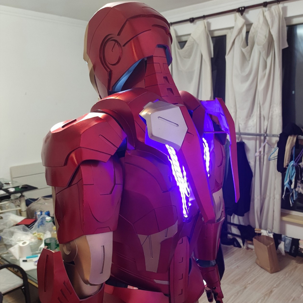 iron man costume Robot Costume Cosplay Tony Stark Mk7 Statue Adult Cosplay Toys Robot Price Light Up Robot Costume