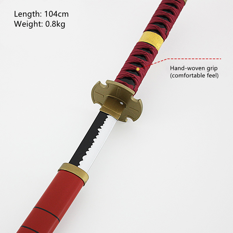 104cm Zoro Sword Cosplay One Katana Piece Wooden Sword Anime Katana Toy Zoro Sword