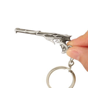 Wholesale Mini Funny 3D Functional Mini Gun Keychain 50MM Valorant Keychain Mini Gun Keychain