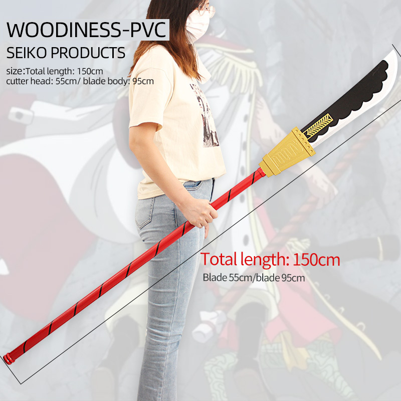 One PIECE BISENTO Sword Bamboo blade Katana Japanese anime cosplay Toy Bamboo Wooden Samurai Sword