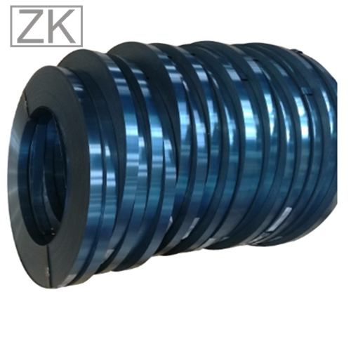 Blue color spring steel strip 65Mn cold rolled steel coils / strips