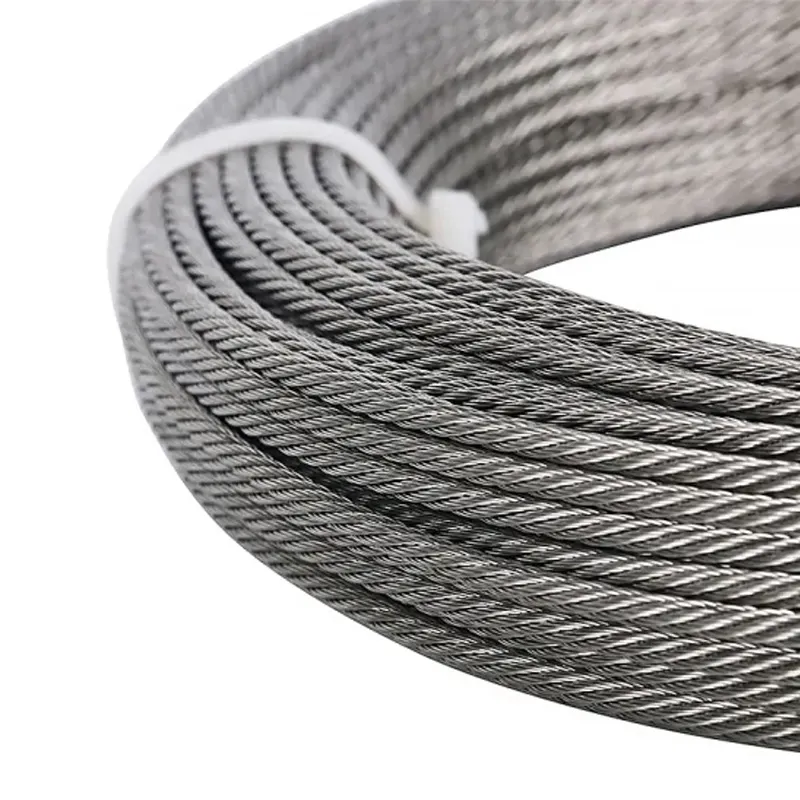 Shandong factory produced prime quality galvanized steel wire rope cable rope