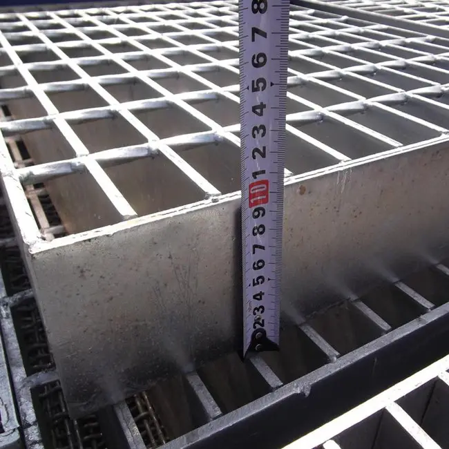 High quality 32x5 road drainage steel bar grating weight kg m2