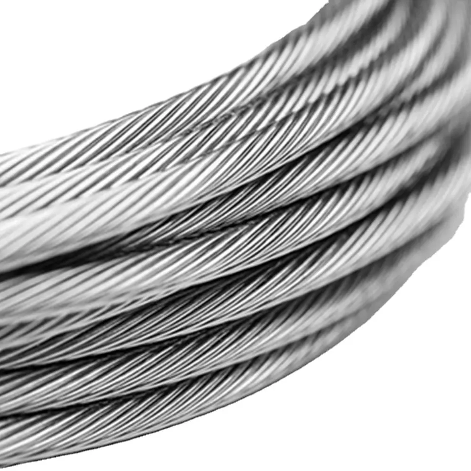 Shandong factory produced prime quality galvanized steel wire rope cable rope