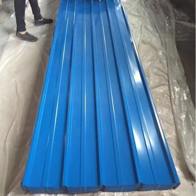 High quality galvanized zinc coated color ppgi ibr gi roofing sheet prices picture