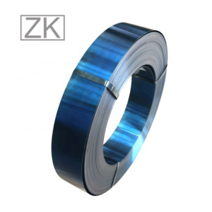 Blue color spring steel strip 65Mn cold rolled steel coils / strips