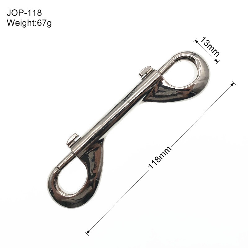 Double end snap hook for dog leash/Heavy Duty Double Sided Hook JOP-118