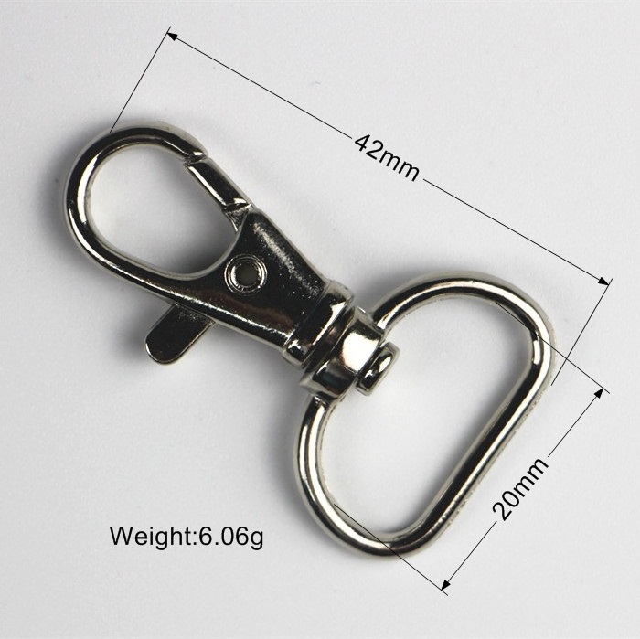 Hot selling metal Mini snap hook swivel hook & eye tap for Lanyards JO-020A