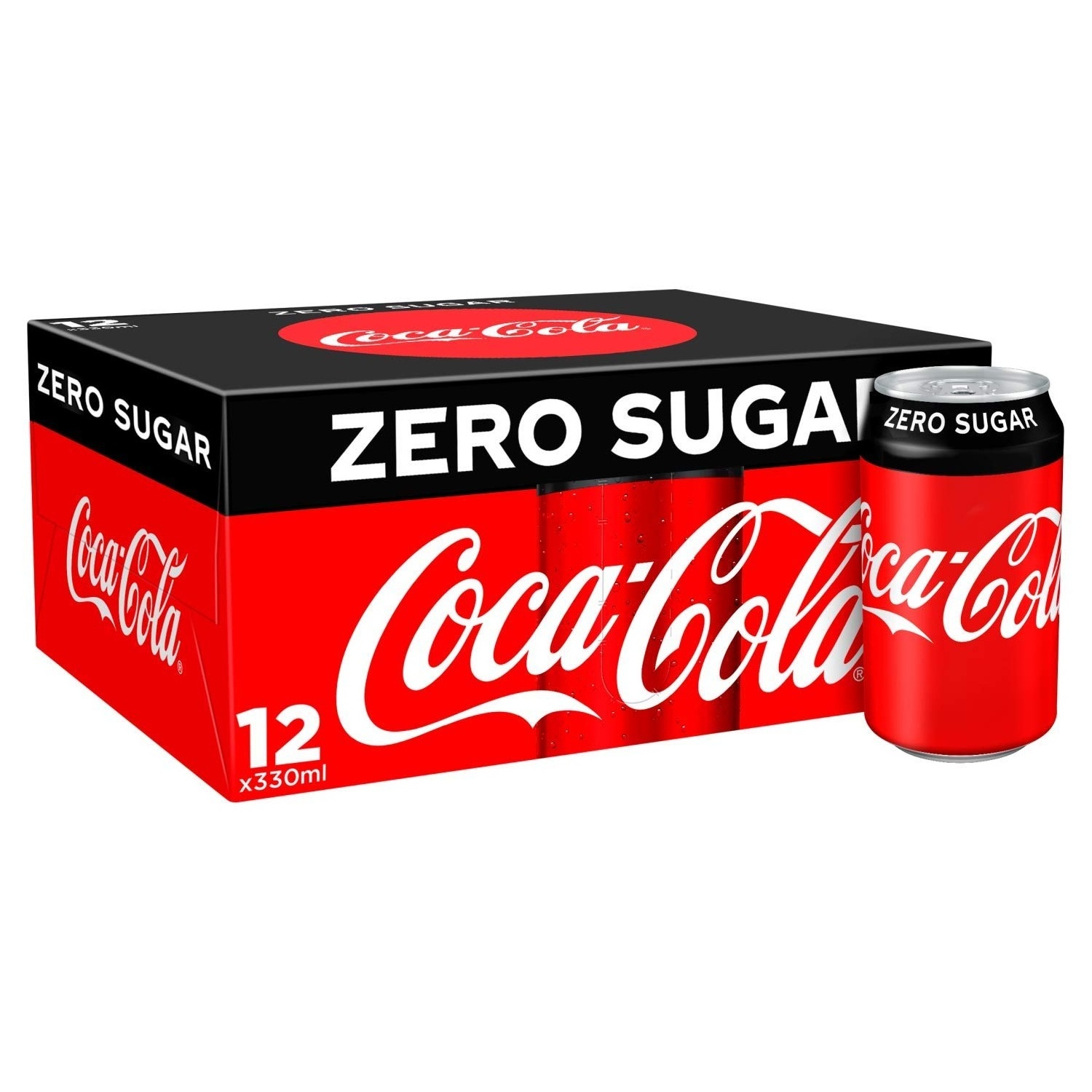 Wholesale Price Direct Supplier Coca Cola Zero No Sugar Can 320ml x 24 Can Carton Pack Coca-cola Coke Soft Drink