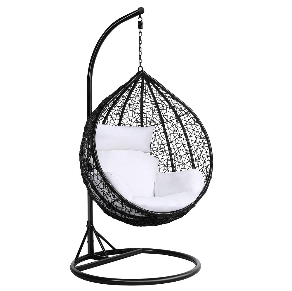 Uland Wholesale Outdoor Garden Furniture Hanging Chairs Swing Standing Double Hanging Wicker Egg Chair