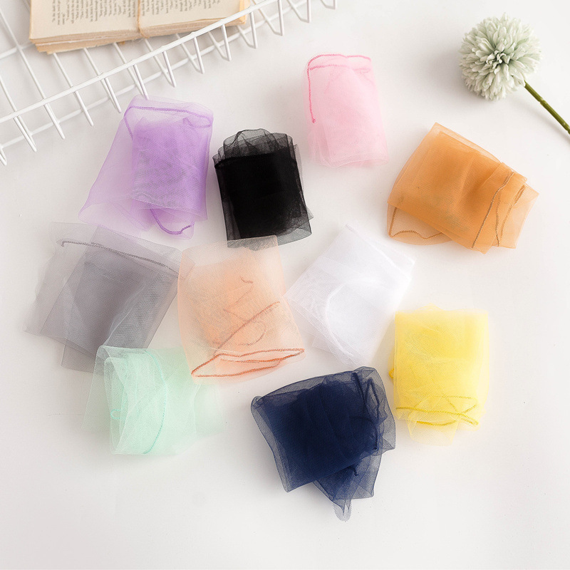 Candy Color Summer spring new lace transparent Kids Child Girls Woman Mesh Long tulle loose socks For Dress