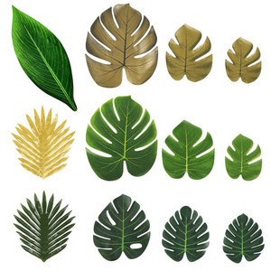 2022 Wedding Decoration Gift Eucalyptus Festival Maple Money Leaf Simulation Golden Turtle Leaf Artificial Palm Leaf