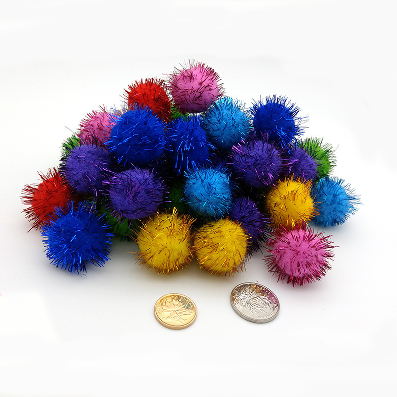 Wholesale Multi Color 10mm polyester 1000pcs  polypropylene plush pom poms for clothing toy hair ball